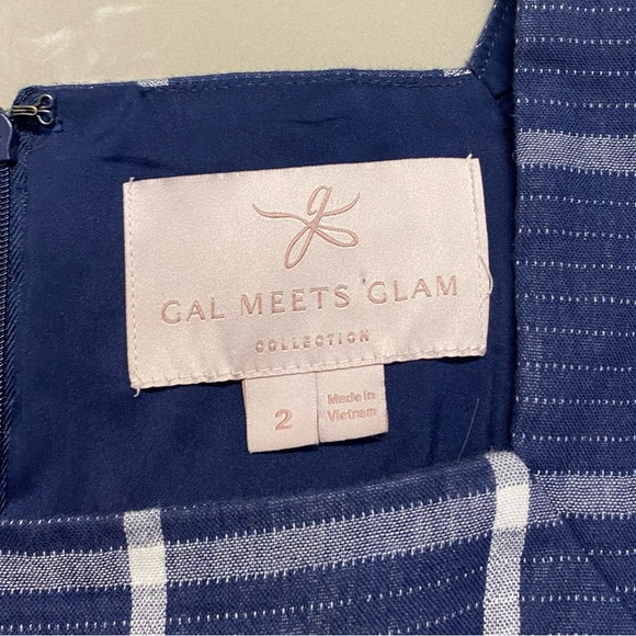 Gal Meets Glam Collection Women’s Karen Dress Size 2 Square Neck A Line Feminine - Picture 5 of 7